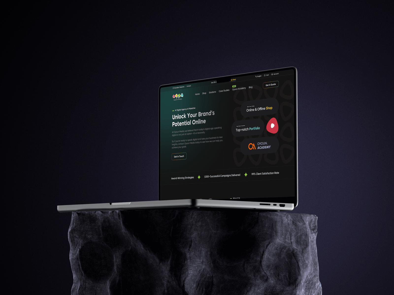 Oyoun Media Homepage Hero